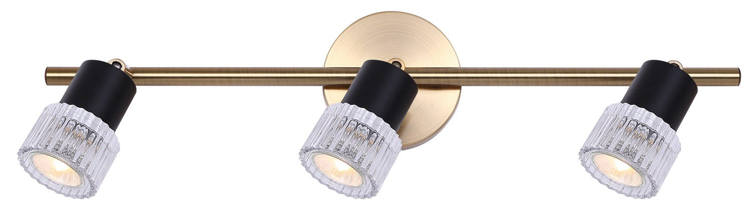 Canarm IT1161A03BKG10 Three Light Track Lighting, Black