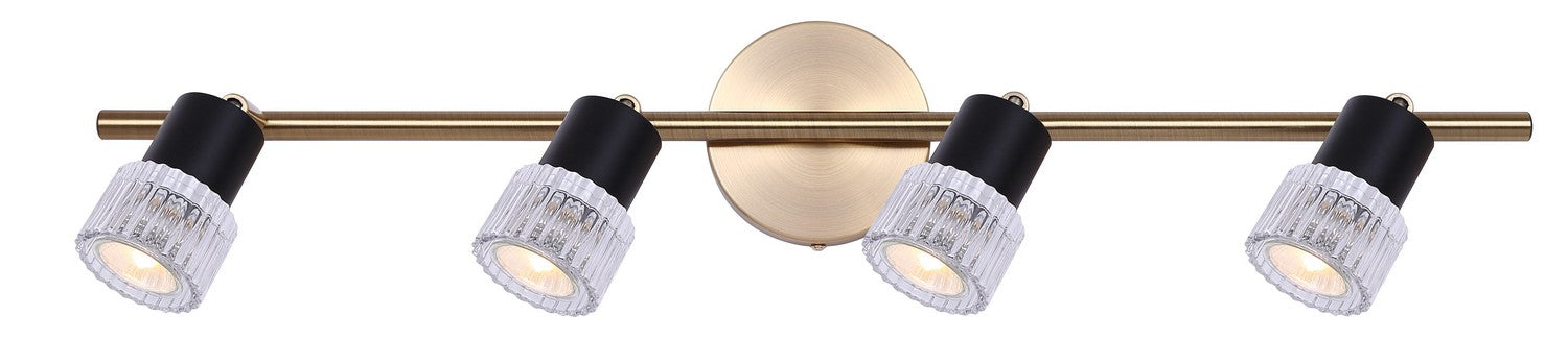 Canarm IT1161A04BKG10 Four Light Track Lighting, Black