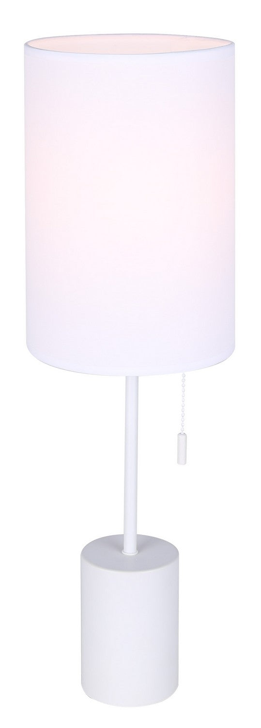 Canarm ITL1164A23WH One Light Table Lamp, White