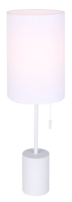 Canarm ITL1164A23WH One Light Table Lamp, White