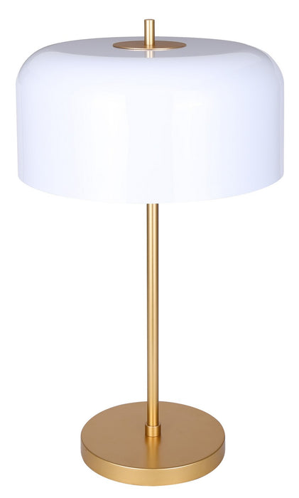 Canarm ITL2098B23GDW One Light Table Lamp, Gold