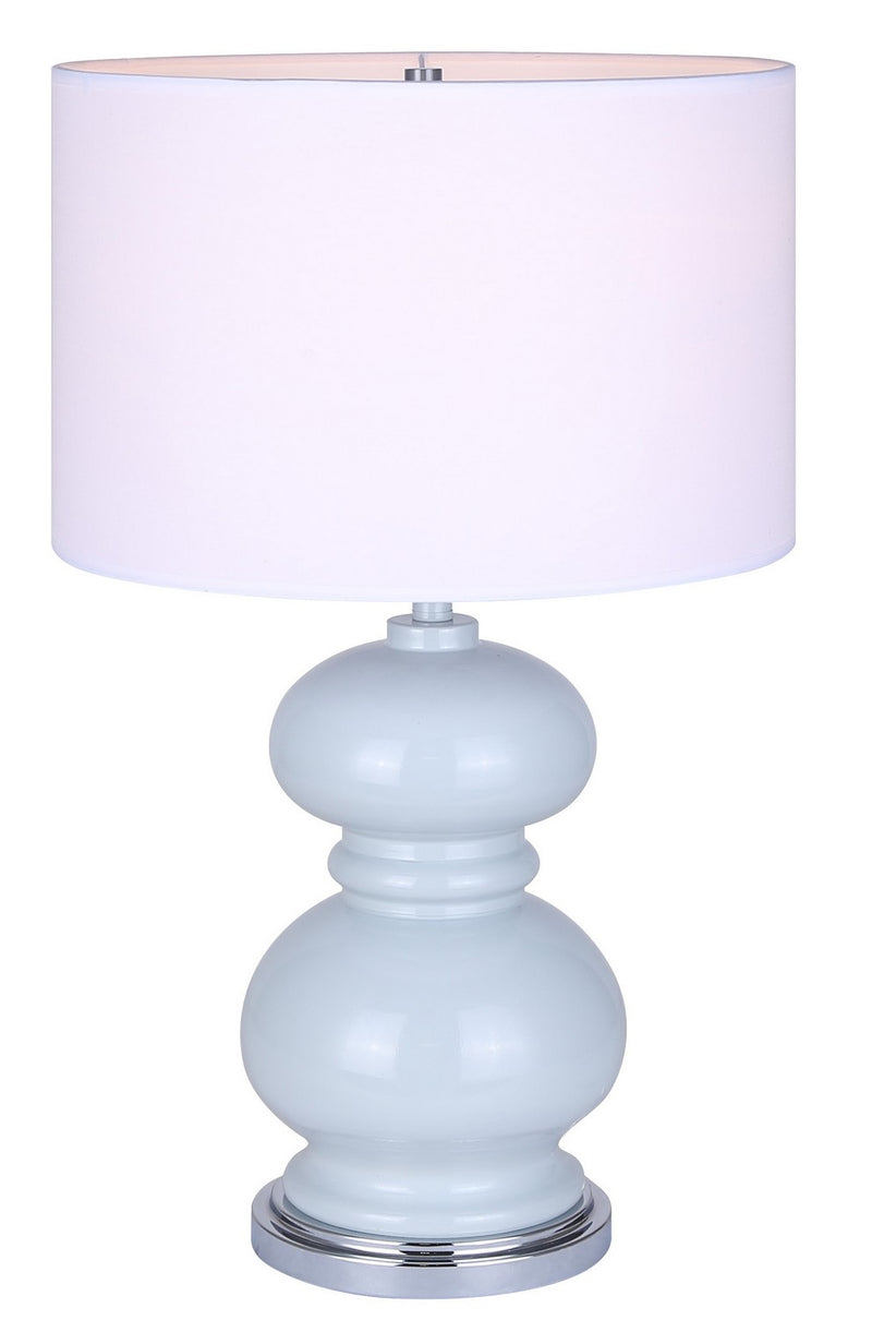 Canarm ITL2133B23BC One Light Table Lamp, Light Blue