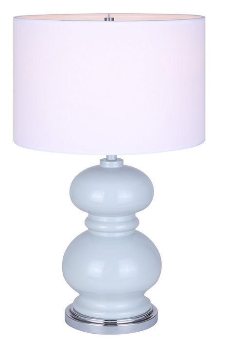 Canarm ITL2133B23BC One Light Table Lamp, Light Blue