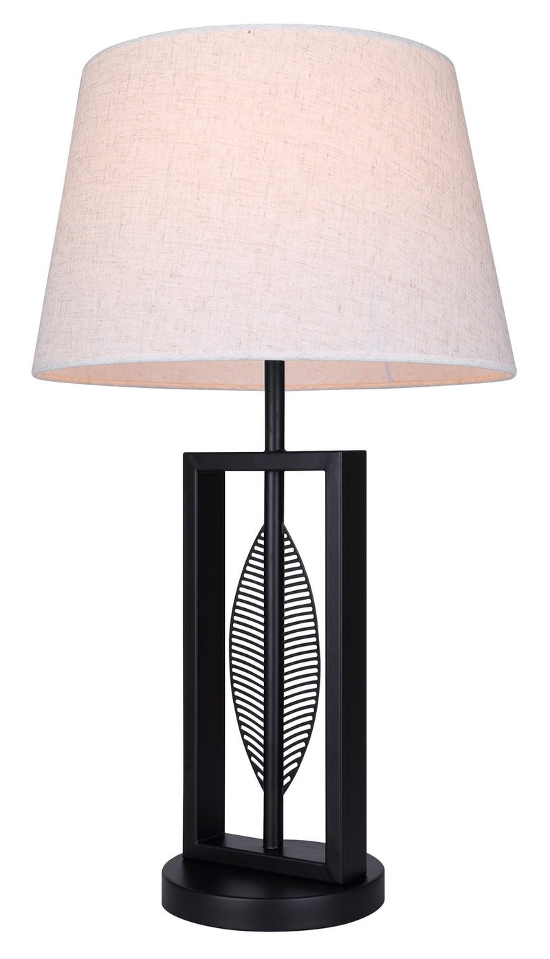 Canarm ITL2140B26BK One Light Table Lamp, Matte Black