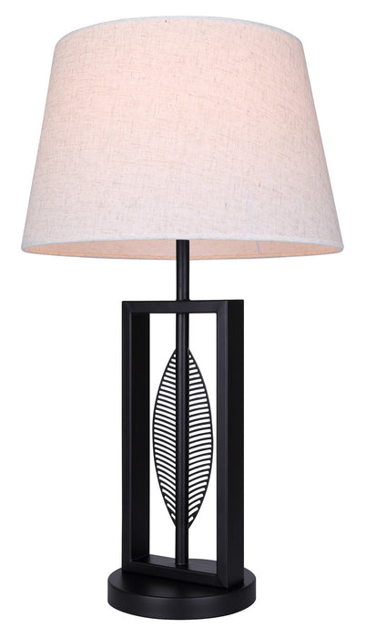 Canarm ITL2140B26BK One Light Table Lamp, Matte Black