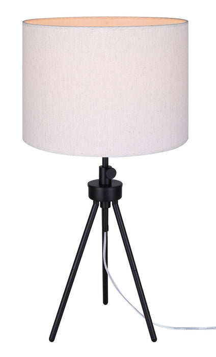 Canarm ITL2144B26BK One Light Table Lamp, Matte Black