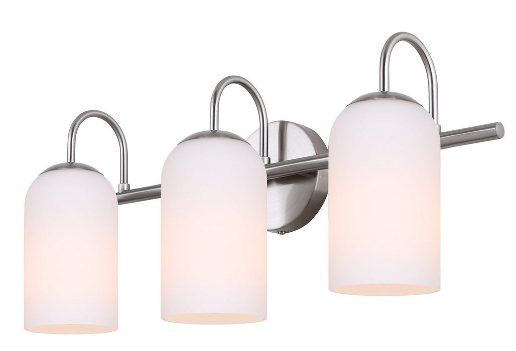 Canarm IVL1130A03BN Three Light Vanity, Brushed Nickel