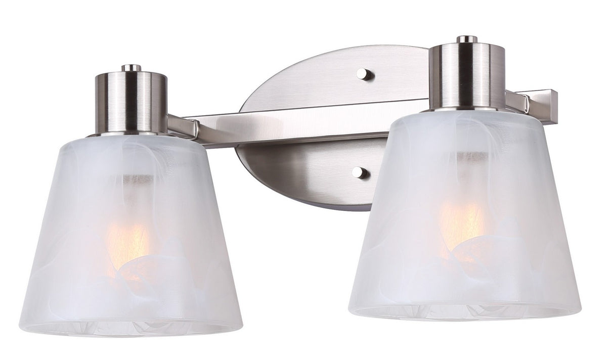 Canarm IVL1151A02BN Two Light Vanity, Brushed Nickel