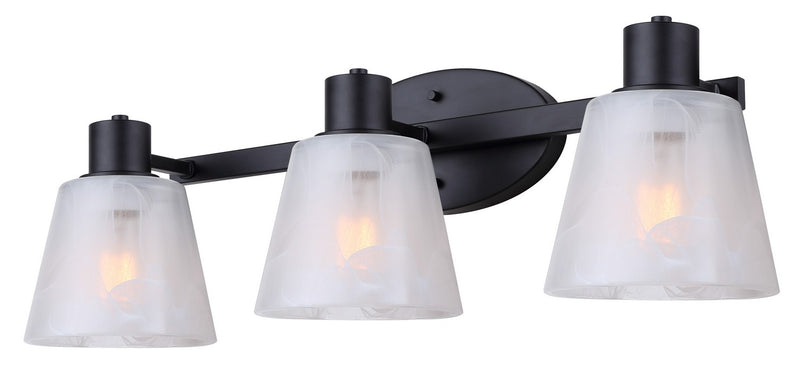 Canarm IVL1151A03BK Three Light Vanity, Black