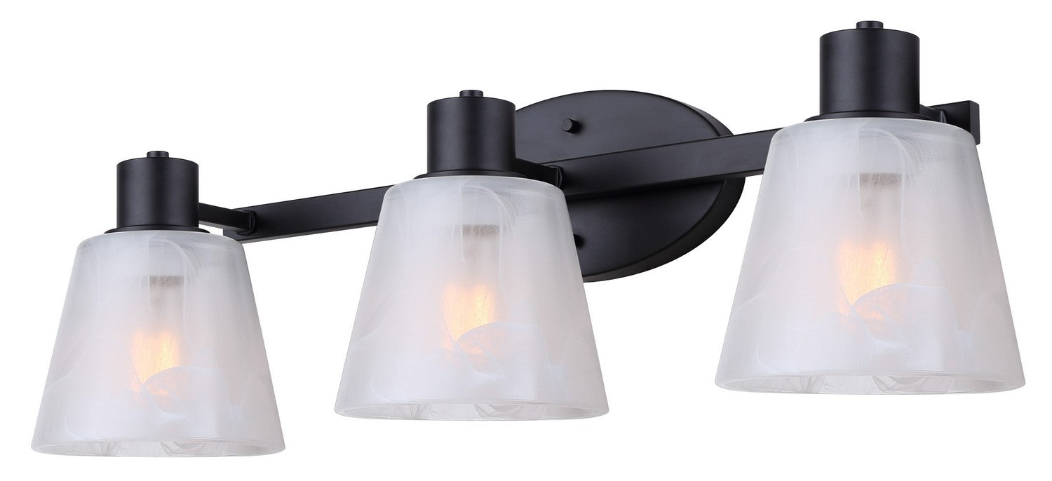 Canarm IVL1151A03BK Three Light Vanity, Black