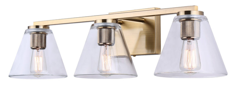 Canarm IVL1159A03GD Three Light Vanity, Gold