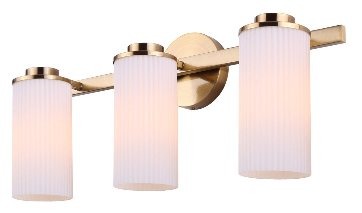 Canarm IVL1165A03GD Three Light Vanity, Gold