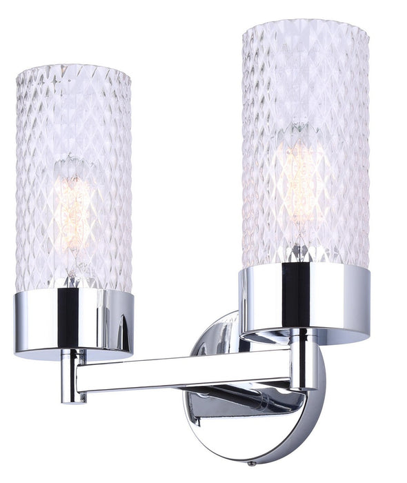 Canarm IVL1168A02CH Two Light Vanity, Chrome