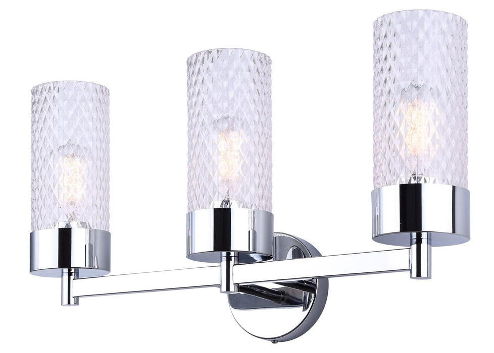 Canarm IVL1168A03CH Three Light Vanity, Chrome