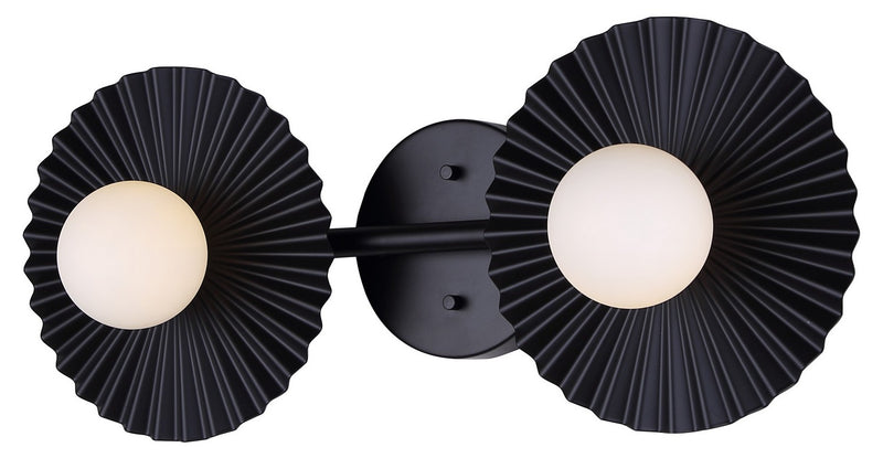 Canarm IVL1210A02BK9 Two Light Vanity, Black