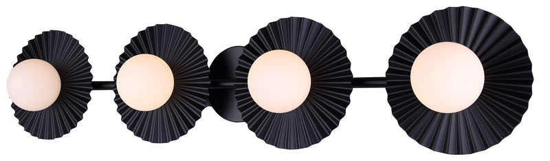 Canarm IVL1210A04BK9 Four Light Vanity, Black