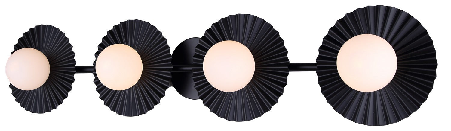Canarm IVL1210A04BK9 Four Light Vanity, Black