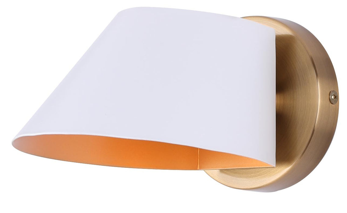 Canarm IWF1146A01WHG One Light Wall Sconce, Gold