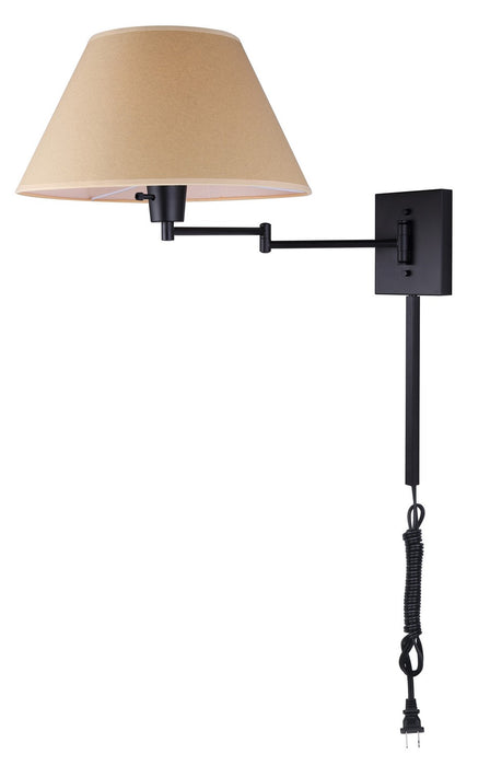 Canarm IWF2119B01BK One Light Wall Sconce, Oil Rubbed Bronze