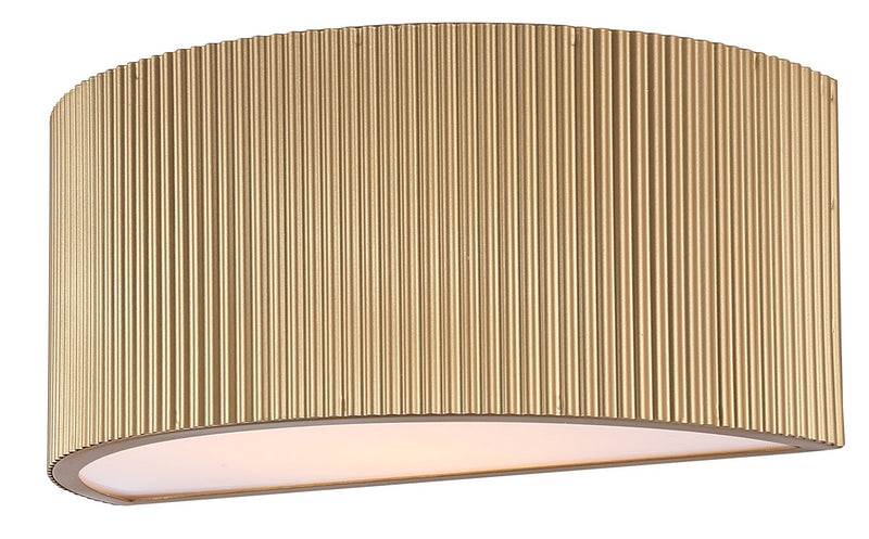Canarm IWL1208A12PGD One Light Wall Sconce, Painted Gold