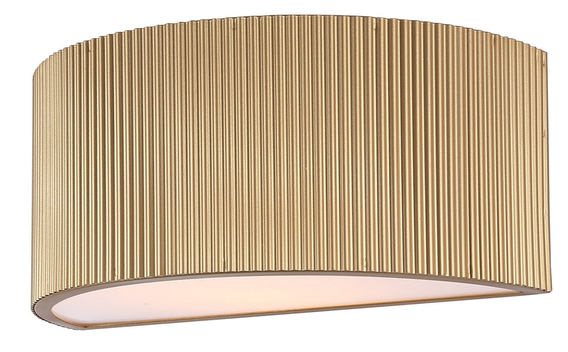Canarm IWL1208A12PGD One Light Wall Sconce, Painted Gold