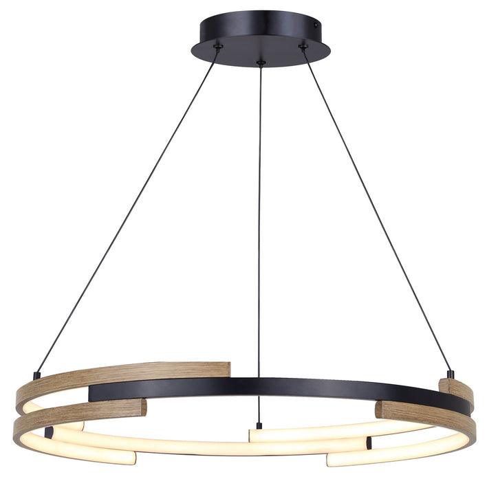 Canarm LCH283A24BKB LED Chandelier, Matte Black