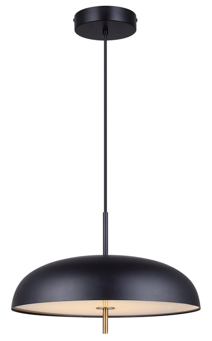 Canarm LPL287A01BKG LED Pendant, Matte Black And Gold