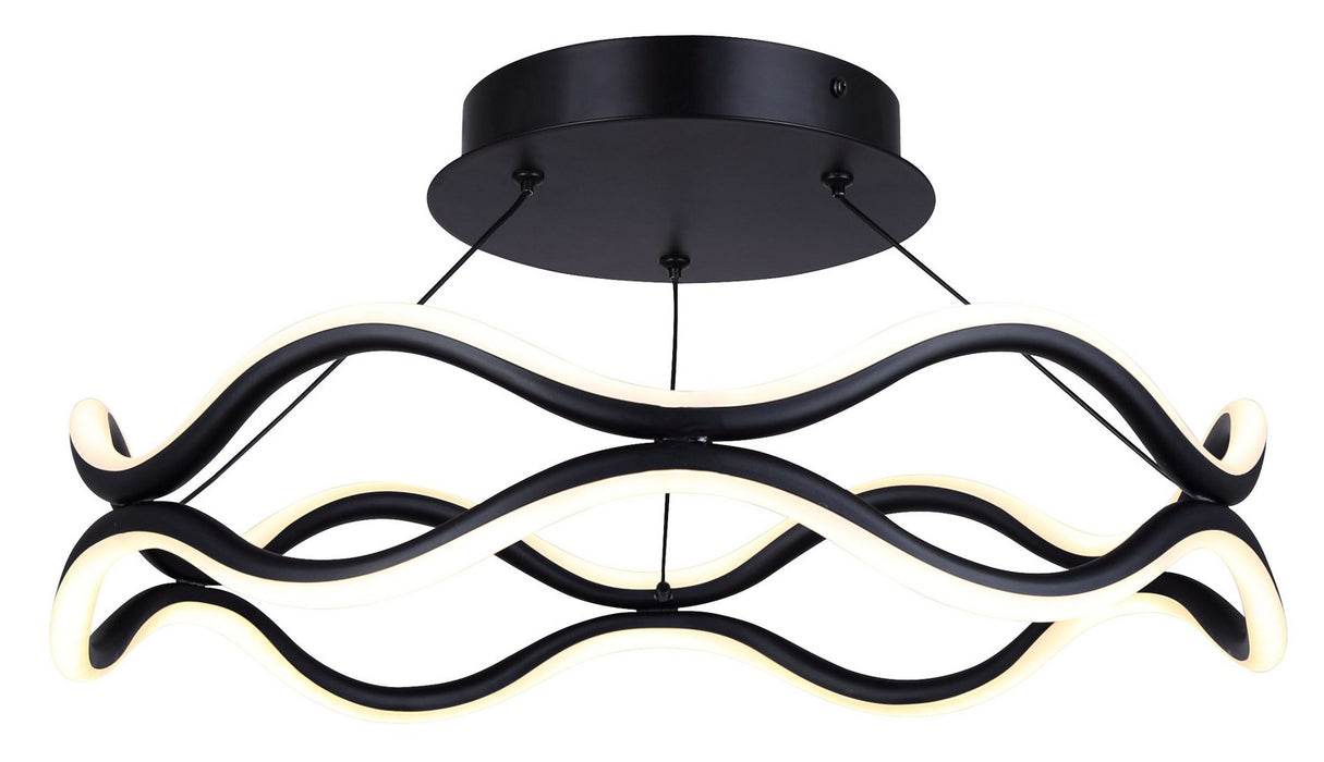 Canarm LSF280A17BK LED Semi Flush Mount, Black