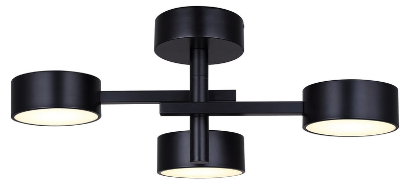 Canarm LSF315A03BK LED Semi Flush Mount, Black