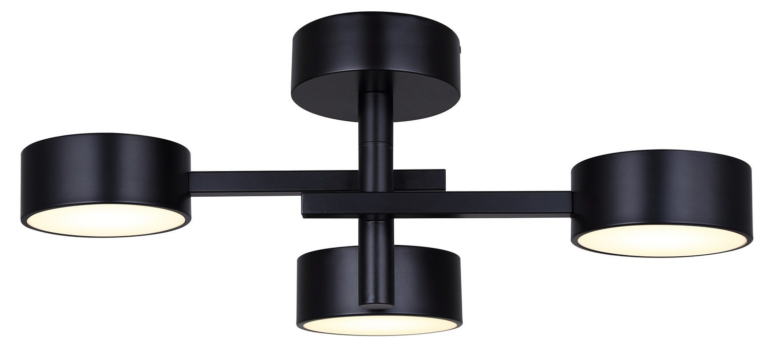 Canarm LSF315A03BK LED Semi Flush Mount, Black