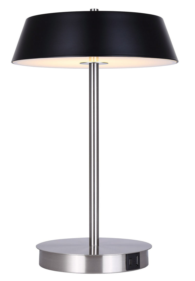 Canarm LTL263A14BKN LED Table Lamp, Brushed Nickel