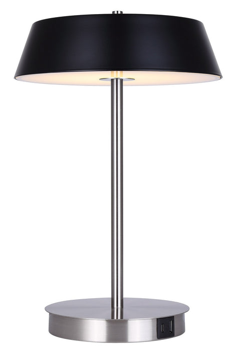 Canarm LTL263A14BKN LED Table Lamp, Brushed Nickel