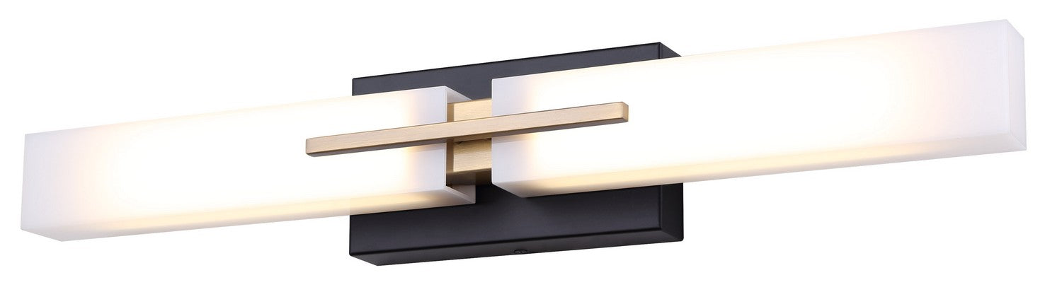 Canarm LVL289A24BKG LED Vanity, Matte Black And Gold