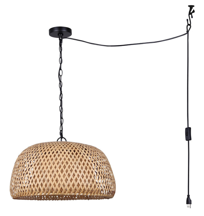 Canarm IPL2109B01BK One Light Pendant, Black