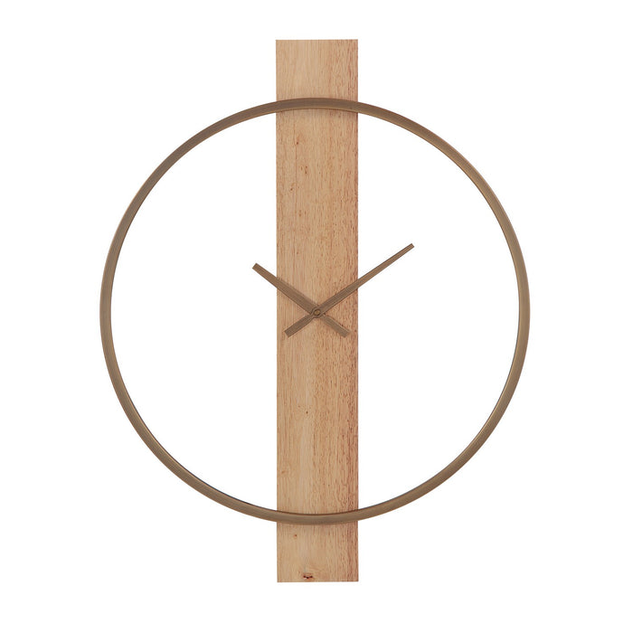 Renwil CL257 Wall Clock, Antique Brushed Brass