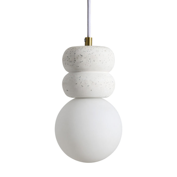 Renwil LPC4439 LED Ceiling Fixture, Off-White With Speckles