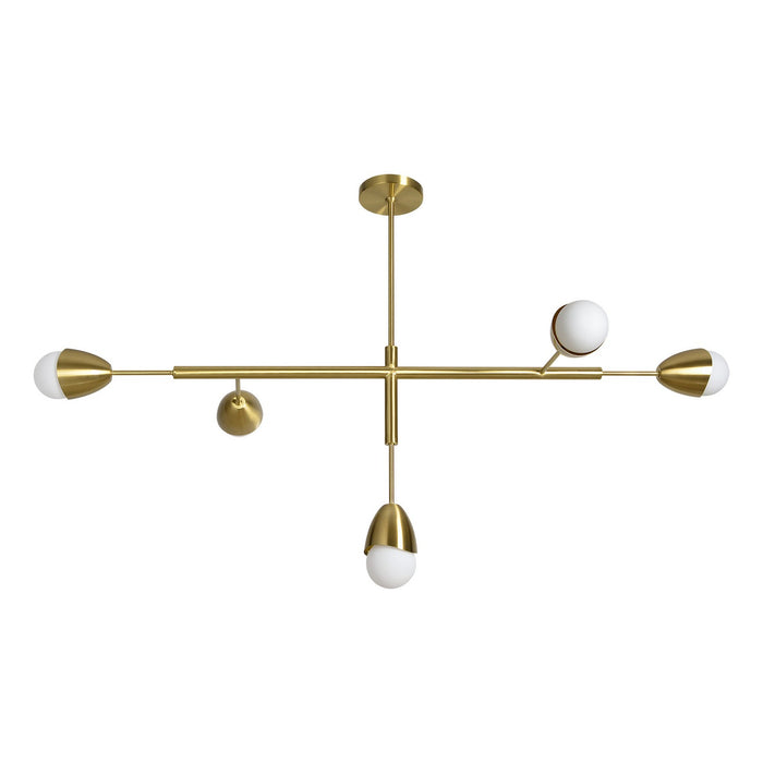 Renwil LPC4446 LED Ceiling Fixture, Satin Brass