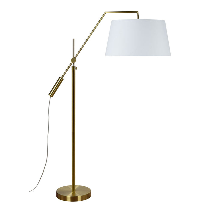 Renwil LPF3148 LED Floor Lamp, Satin Brass