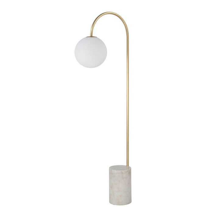 Renwil LPF3151 LED Floor Lamp, Satin Brass