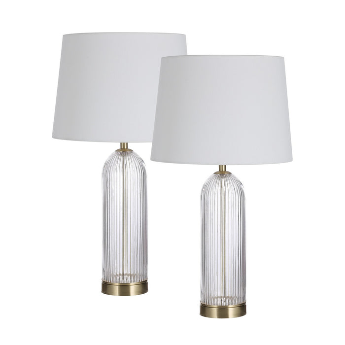 Renwil LPT1277-SET2 LED Table Lamp- Set Of Two, Clear