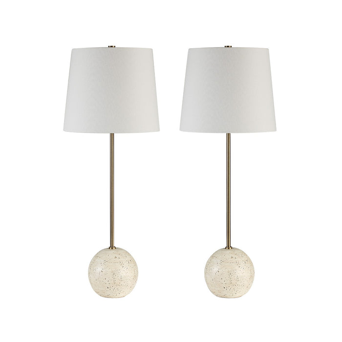 Renwil LPT1289-SET2 Two Light Table Lamp, Cream