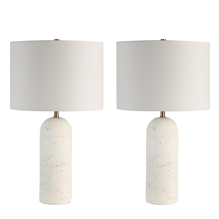 Renwil LPT1291-SET2 Two Light Table Lamp, Off-White