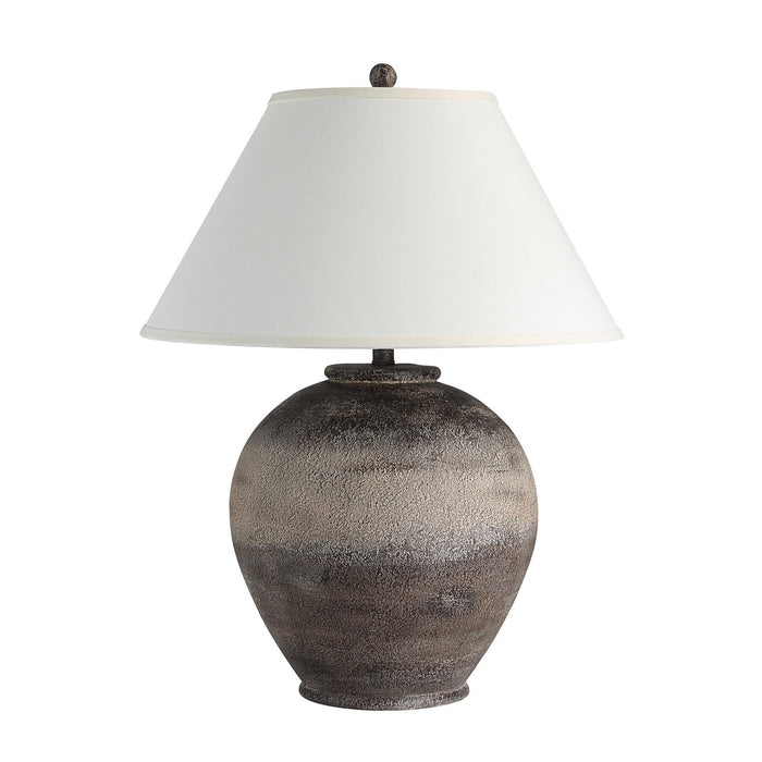 Renwil LPT1322 One Light Table Lamp, Dark Brown & Beige