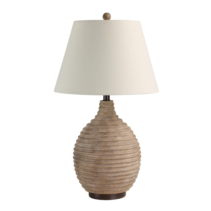 Renwil LPT1325 One Light Table Lamp, Textured Brown & Beige