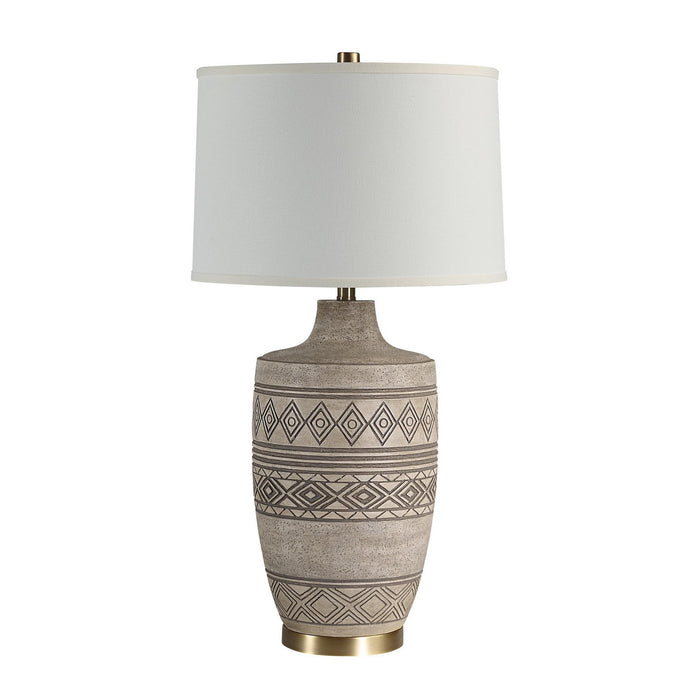 Renwil LPT1327 One Light Table Lamp, Beige With Wash