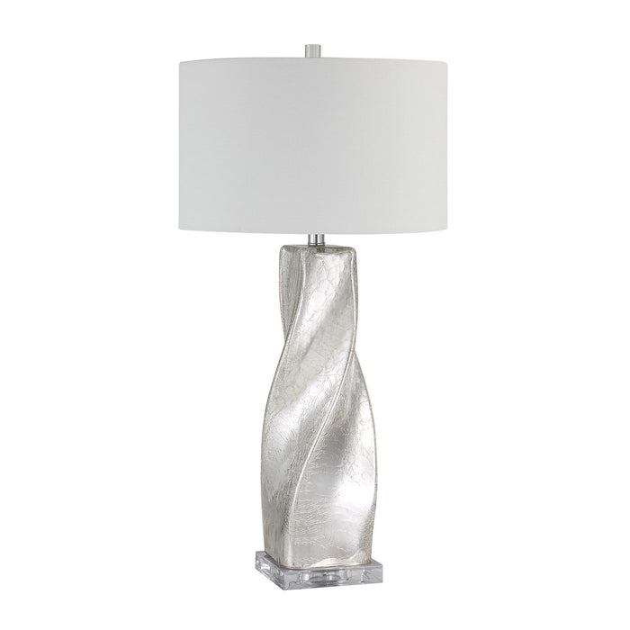 Renwil LPT1336 One Light Table Lamp, Crackled Mercury Silver