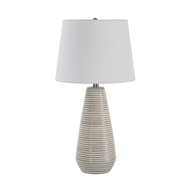 Renwil LPT1344 One Light Table Lamp, Gray And Ivory