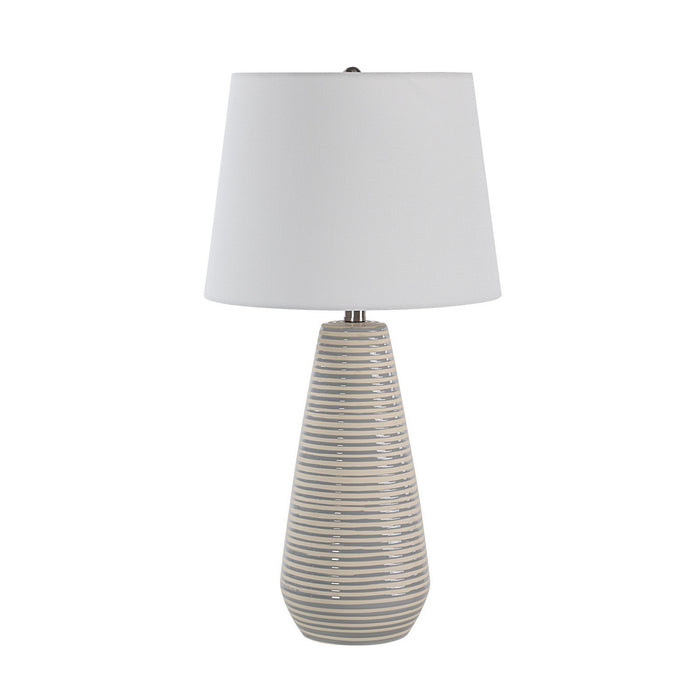 Renwil LPT1344 One Light Table Lamp, Gray And Ivory