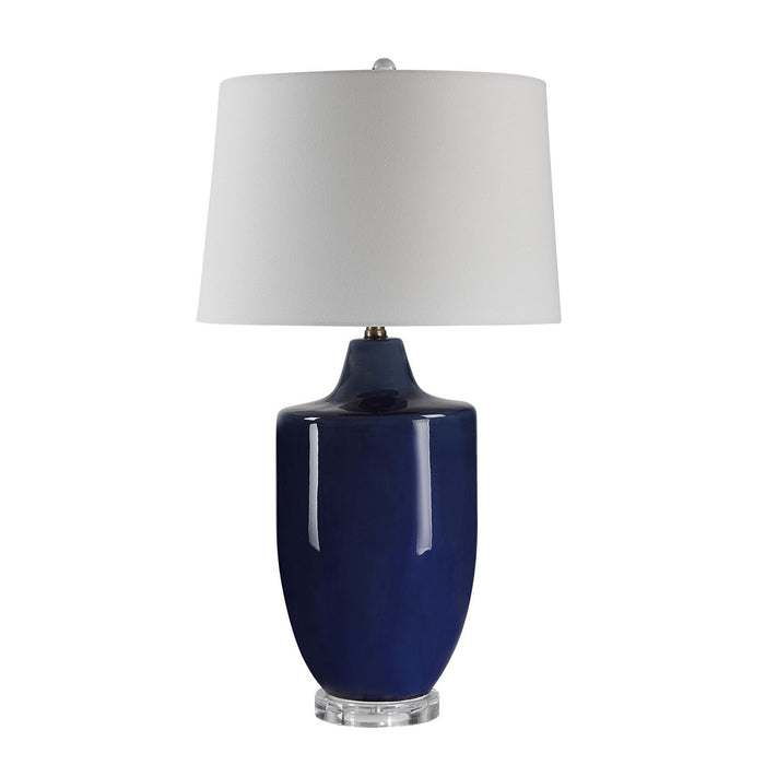 Renwil LPT1361 One Light Table Lamp, Crackled Navy