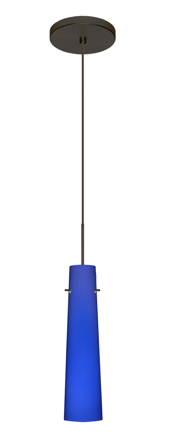 Besa 1XT-5674CM-BR One Light Pendant, Bronze